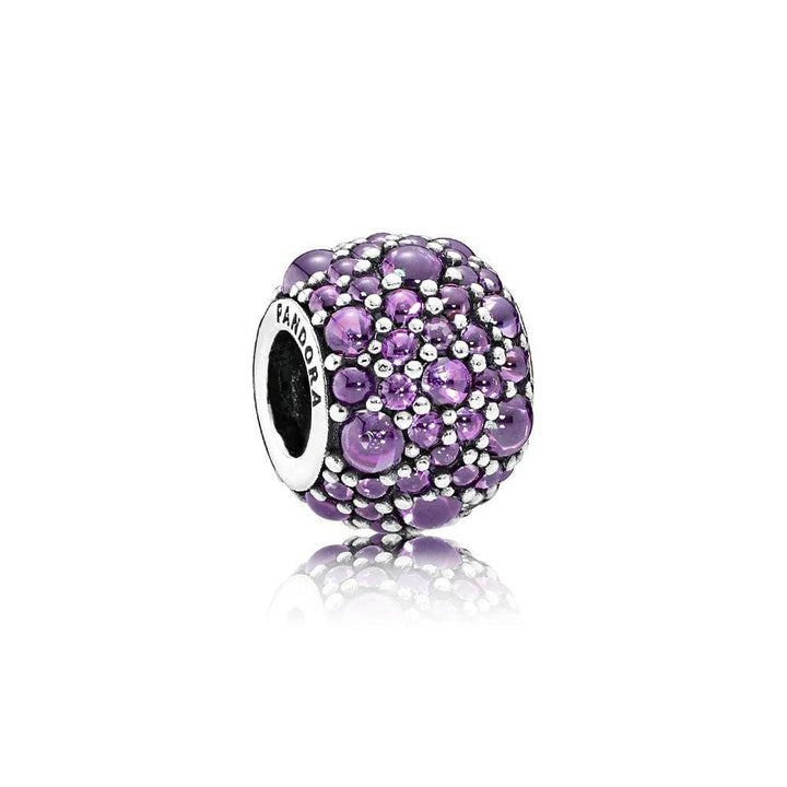 Pandora Purple Shimmering Droplets Charm 791755CFP - View 3