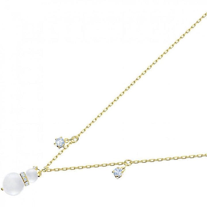Swarovski Little Snowman Pendant: White & Gold Charm (5410652) - View 2
