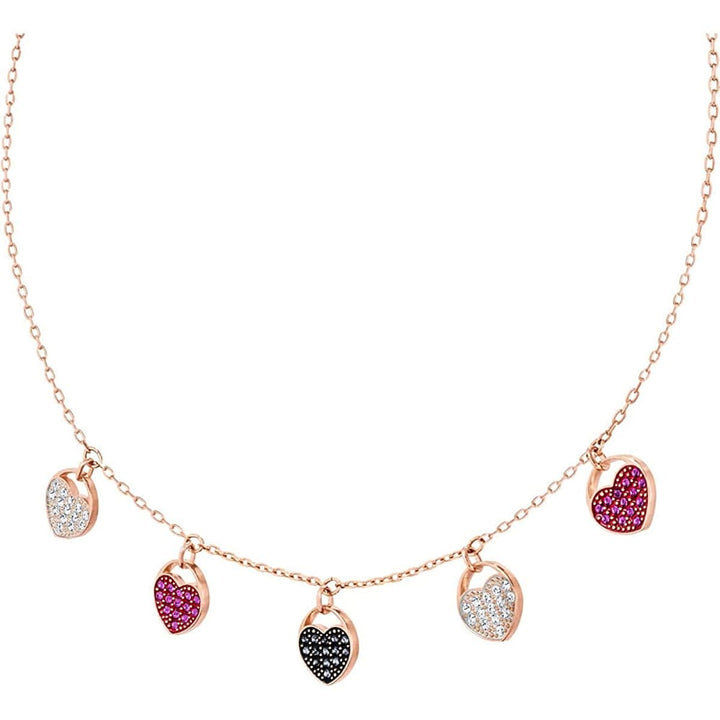 Swarovski Ginger Rose Gold Heart Choker 5472449 - View 1