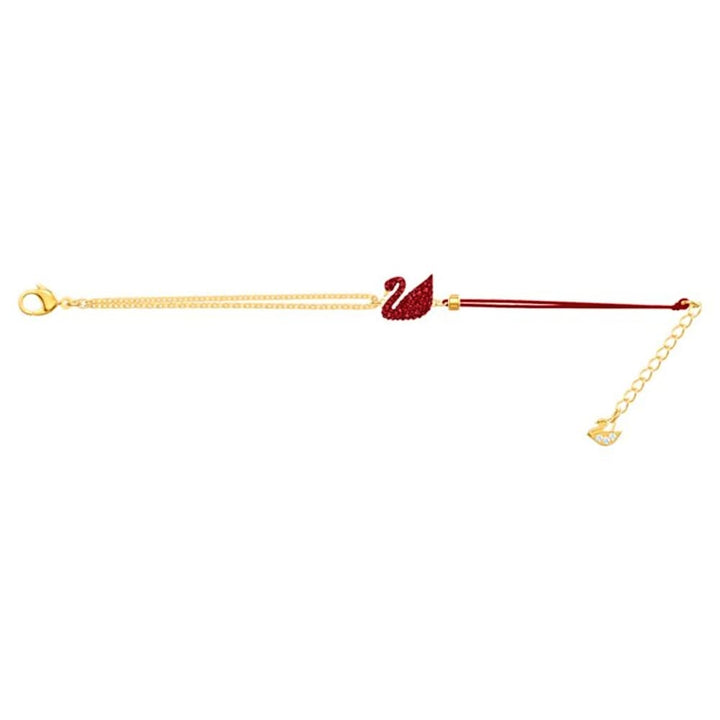 Swarovski Iconic Swan Bracelet: Red & Gold Radiance (Model 5465403) - View 2