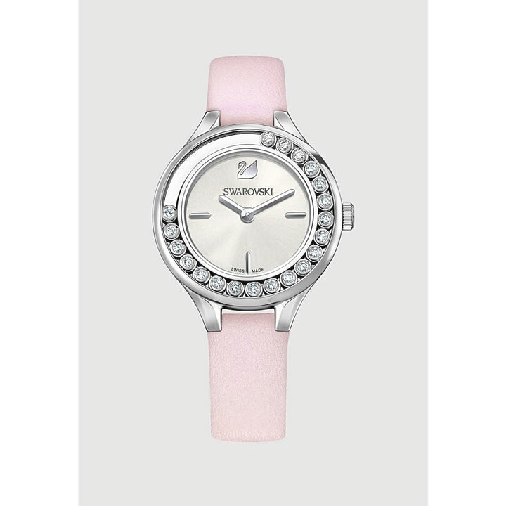 Swarovski Lovely Crystals Mini Pink Leather Watch 5261493 - View 2