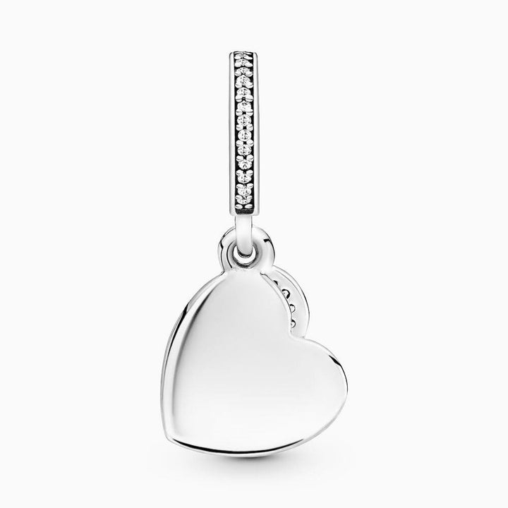 Pandora Forever Friends Heart Dangle Charm 791948CZ - View 3