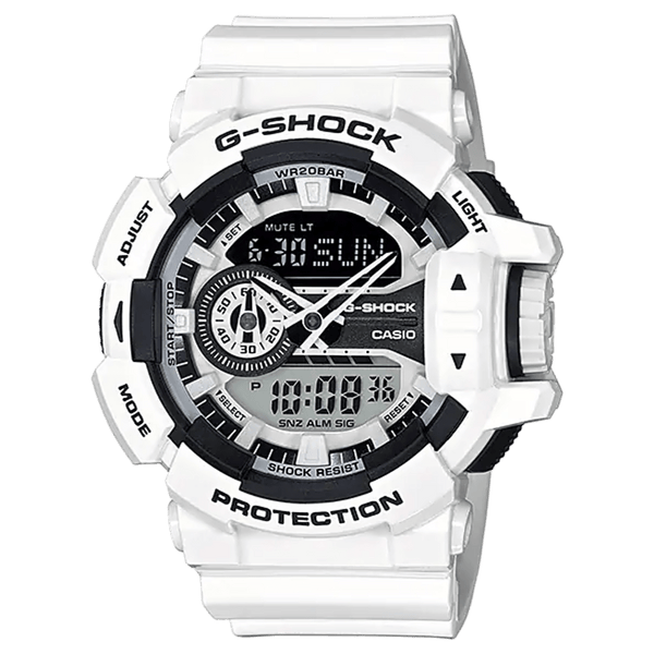 Casio G-Shock GA-400-7ADR Multi-Dimensional White Resin Watch - View 1