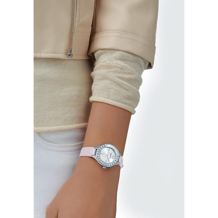 Swarovski Lovely Crystals Mini Pink Leather Watch 5261493 - View 4