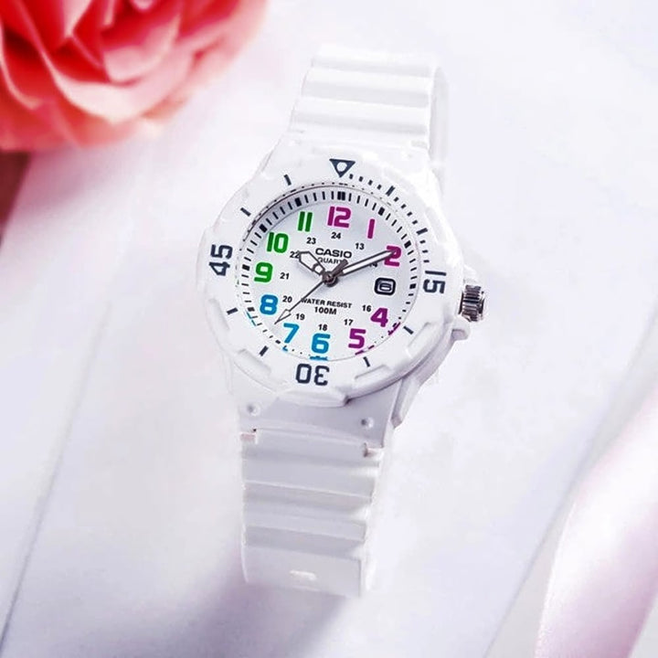 Casio LRW-200H-7BVDF Women's White Resin Watch - View 3