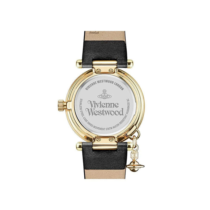 Vivienne Westwood Orb II Black Leather Ladies Watch VV006BKGD - View 2