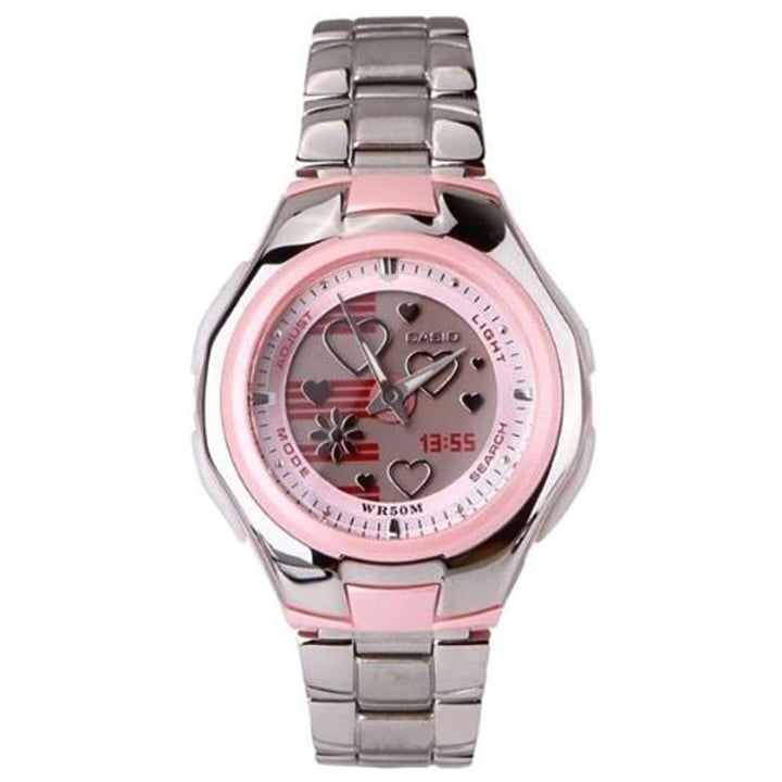 Casio Poptone LCF-10D-4AVDR Women's Pink Digital Watch - View 1