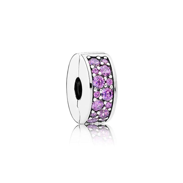 Pandora Purple Pave Clip Charm 791817CFP - View 1