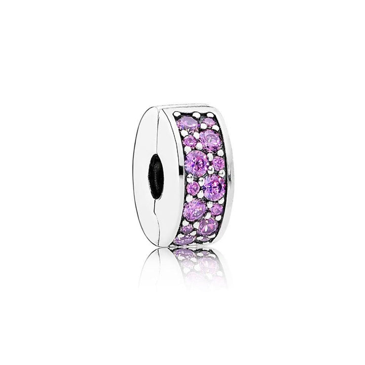 Pandora Purple Pave Clip Charm 791817CFP - View 1