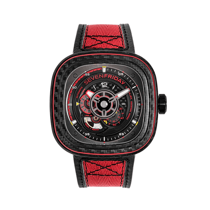 Sevenfriday P3C-04 Red Carbon Edition Timepiece - View 1