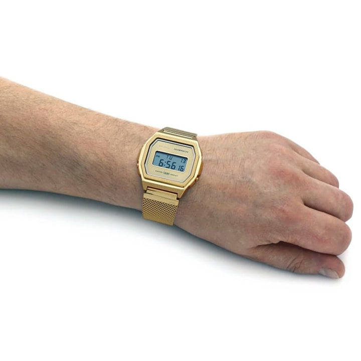 Casio Vintage A1000MG-9EF Gold Digital Watch - View 4