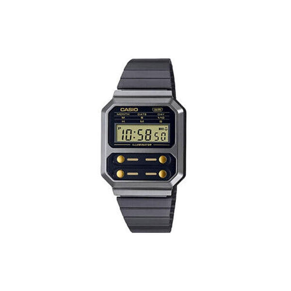 Casio Vintage A100WEGG-1A2EF Iconic Grey Digital Watch - View 1