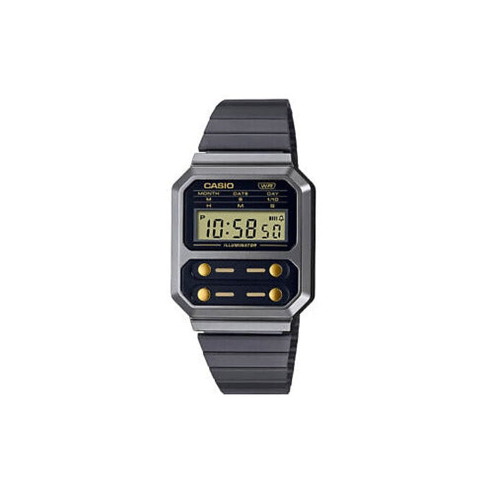 Casio Vintage A100WEGG-1A2EF Iconic Grey Digital Watch - View 1