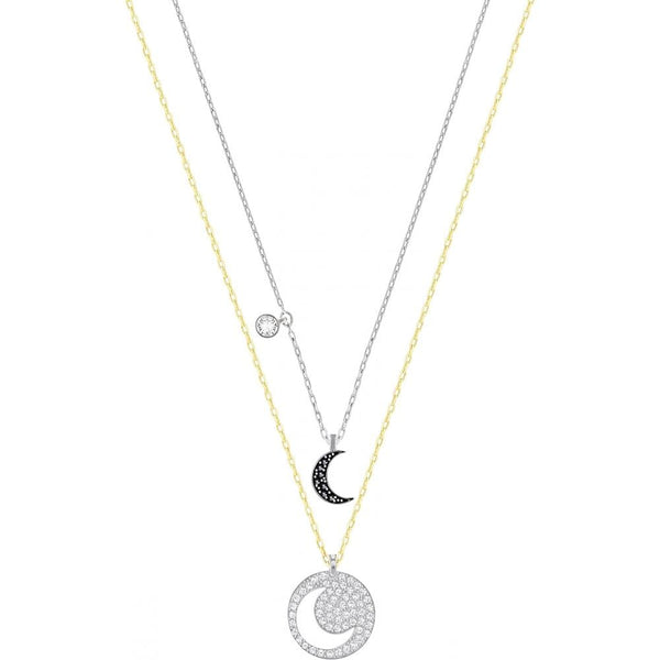 Swarovski Crystal Wishes Moon & Circle Pendant Set 5272242 - View 1