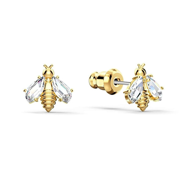 Swarovski Eternal Flower Bee Earrings - Gold-Tone Plated - View 1
