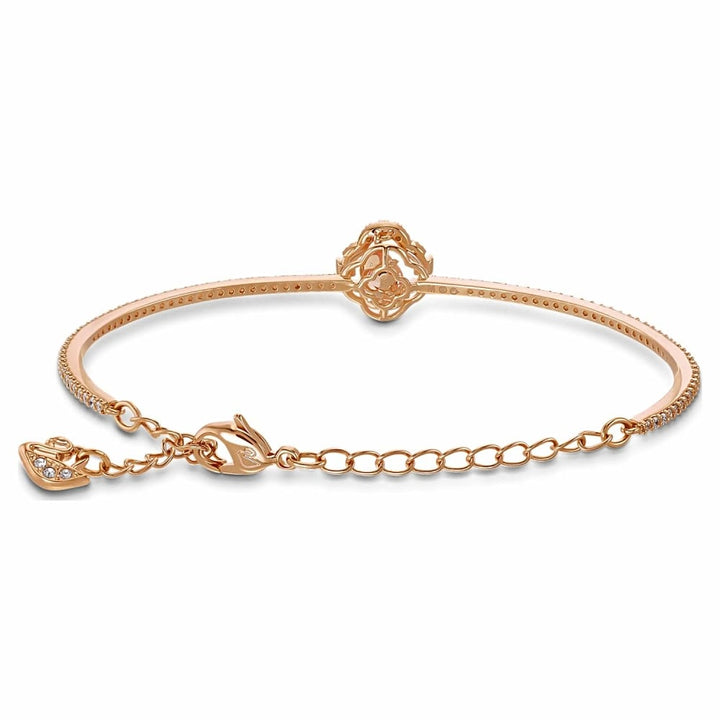 Swarovski Sparkling Dance Clover Bangle, Rose Gold-Tone, 5516476 - View 3