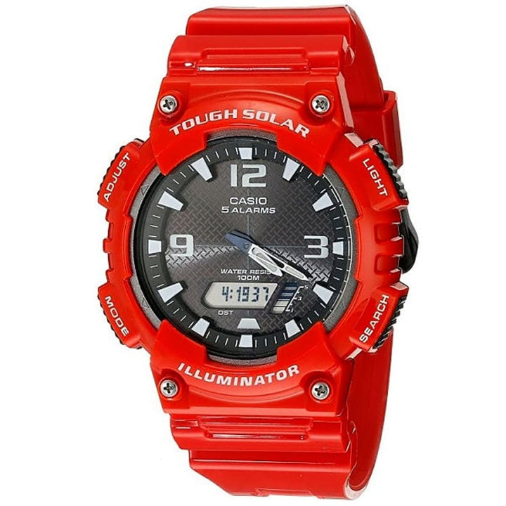 Casio AQ-S810WC-4AVDF Solar Power World Time Red Watch - View 1