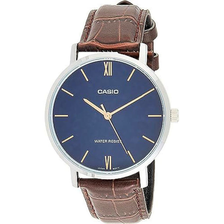 Casio MTP-VT01L-2BUDF: Your Stylish Blue Dial Timepiece - View 1