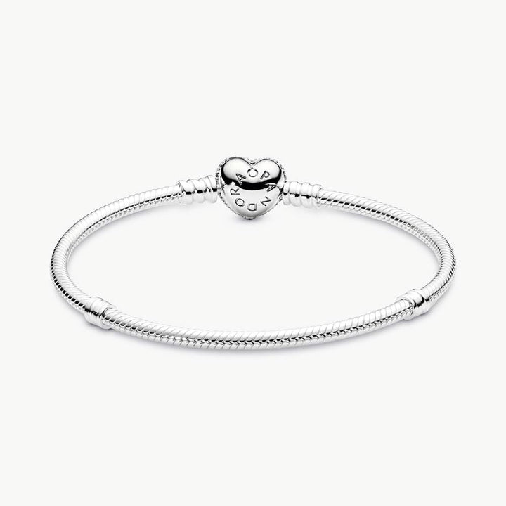 Pandora Moments Sparkling Heart Pavé Clasp Bracelet 590727CZ-16 - View 2