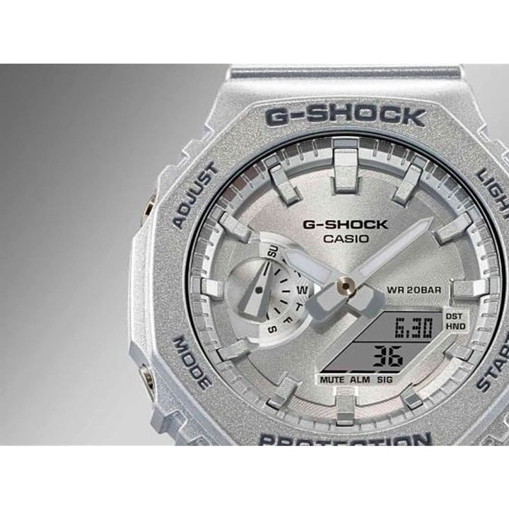 Casio G-Shock GA-2100FF-8AER Metallic Silver Time Traveler - View 7