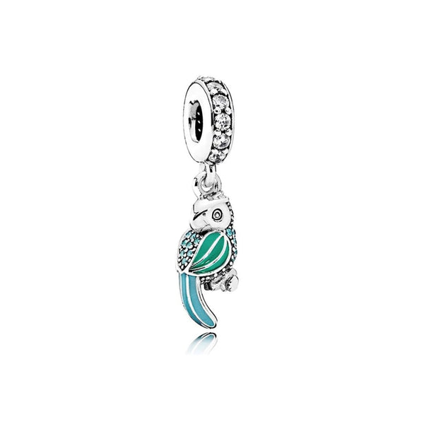 Pandora Pave Parrot Dangle Charm 791903ENMX - View 1