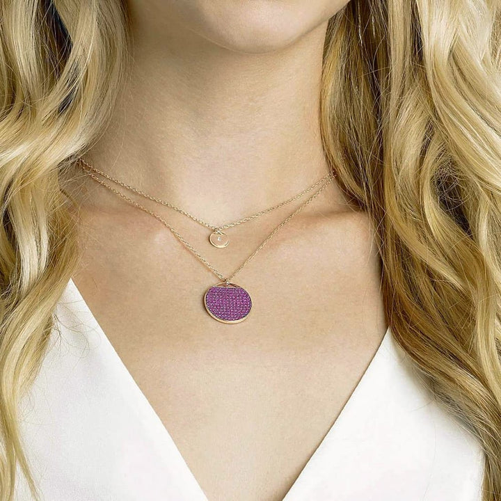 Swarovski Ginger Pink Pendant - Modern Rose Gold Finish 5472448 - View 4