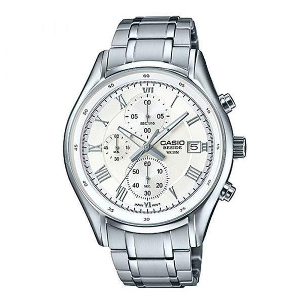 Casio BEM-512D-7AVDF Stainless Steel Men's Watch - View 1