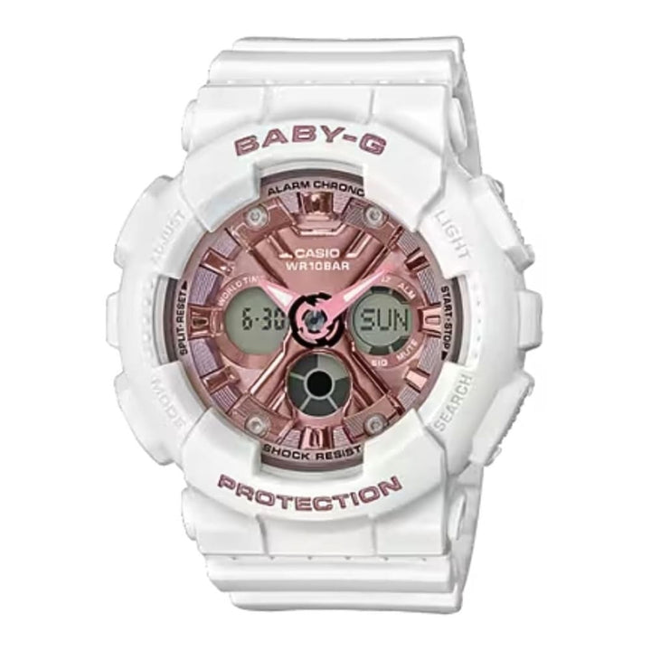 Casio Baby-G BA-130-7A1DR White & Pink Fashion Watch - View 1