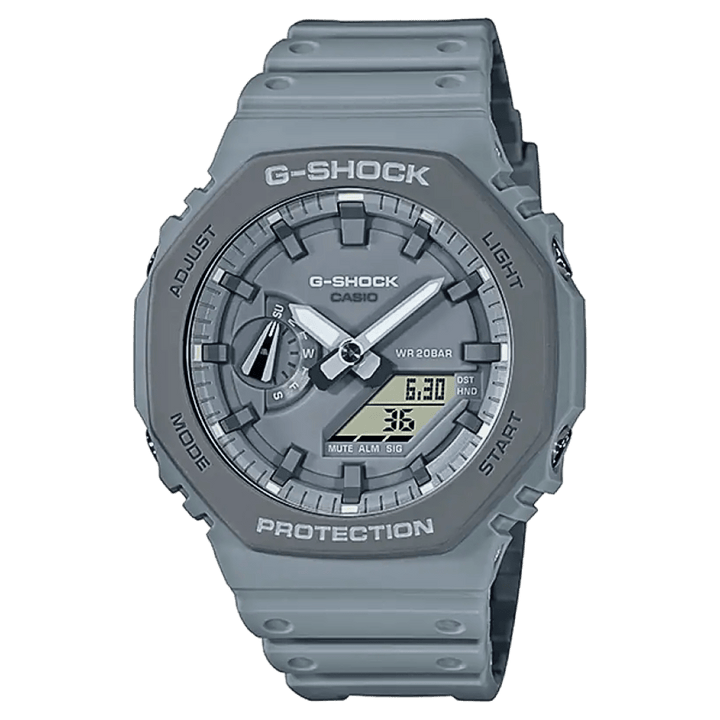 Casio G-Shock GA2110ET-8AER Grey Carbon Fiber Octagon Watch - View 1