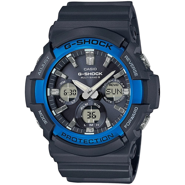 Casio G-Shock GAW100B-1A2ER Tough Solar Atomic Timekeeping Watch - View 1