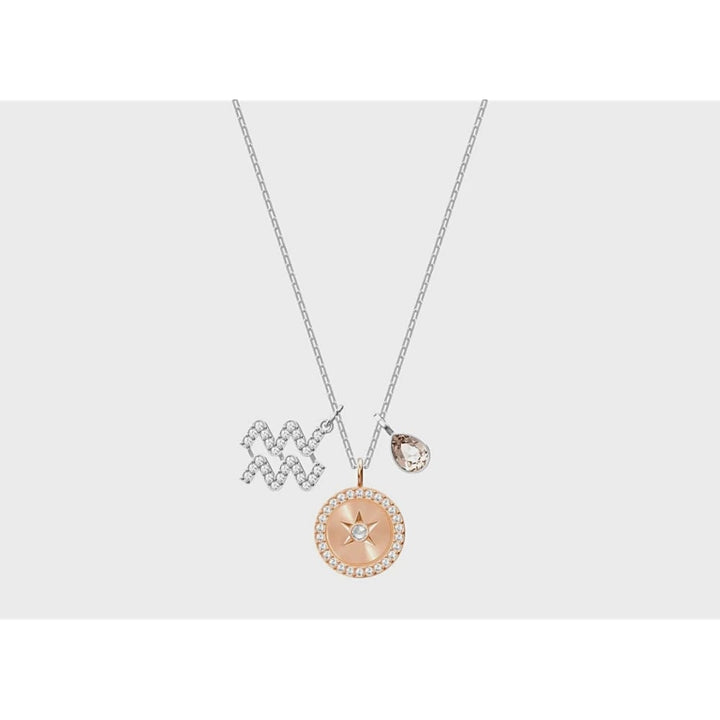 Swarovski Aquarius Zodiac Pendant - Gray Rhodium 5349213 - View 2
