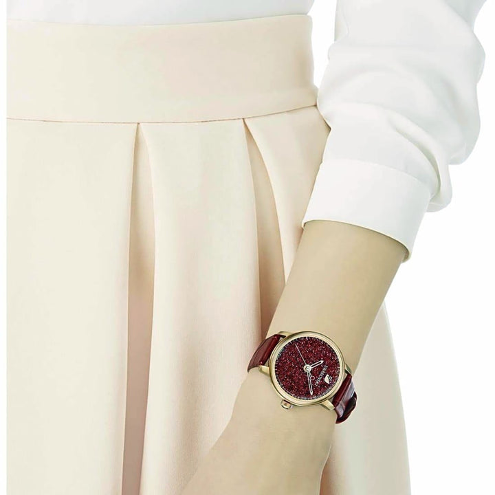 Swarovski Crystalline Hours 2000 Red Leather Watch 5295380 - View 3