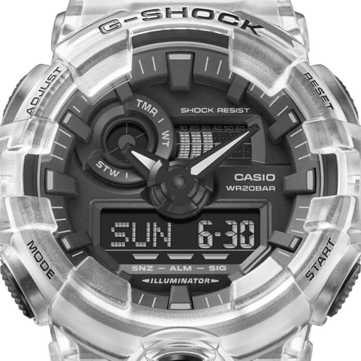Casio G-Shock GA-700SKE-7AJ Transparent Resin Watch - View 3