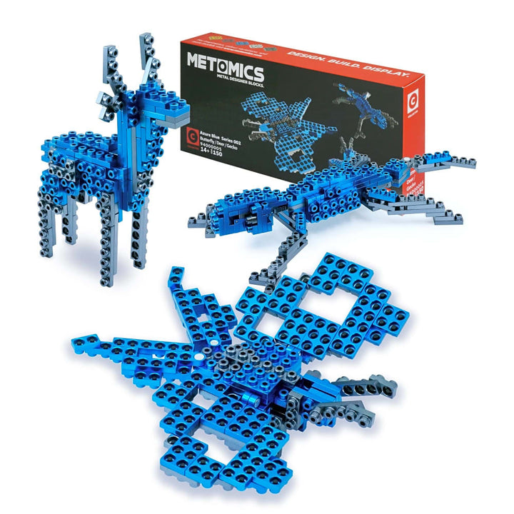 METOMICS Butterfly 3-in-1 Metal Model Kit - Sky Blue - View 1