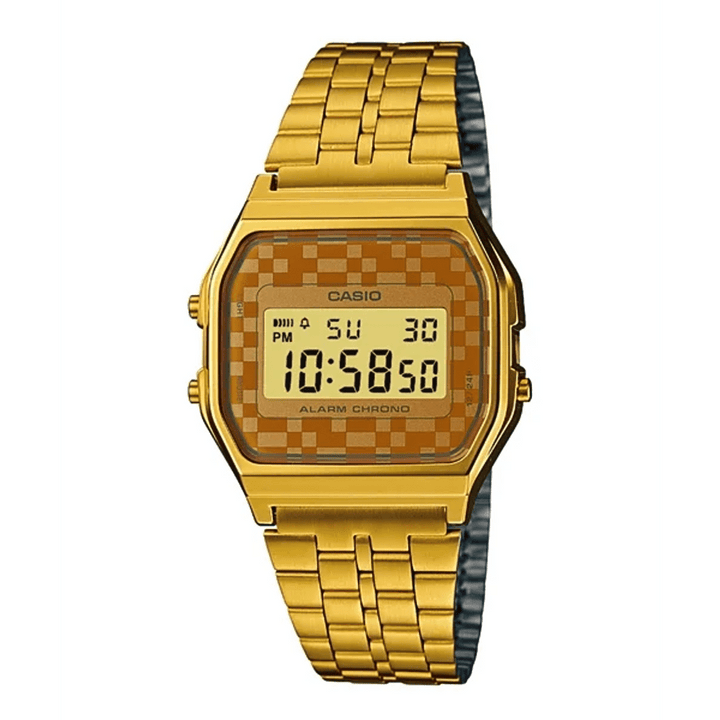 Casio Vintage A159WGEA-9ADF Gold-Tone Digital Chronograph Watch - View 1
