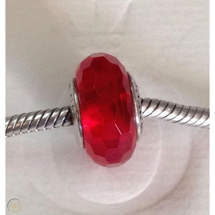 Pandora Red Faceted Murano Glass Charm 791066 - View 3