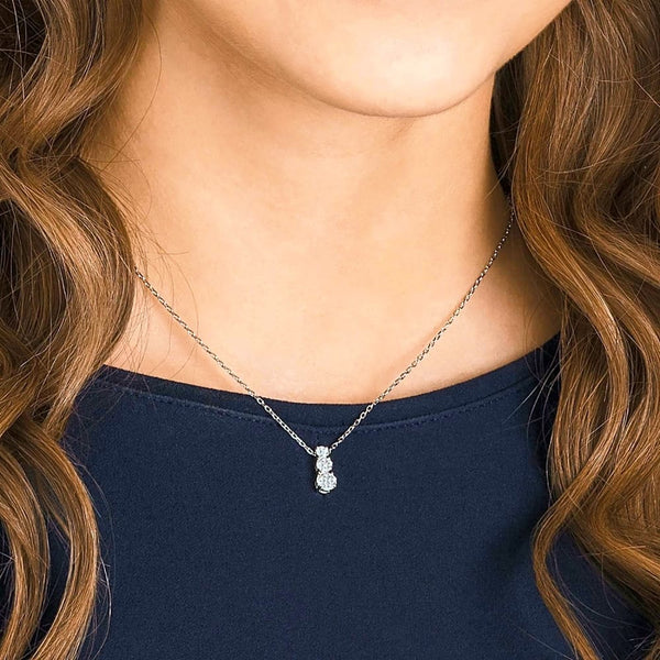 Swarovski Attract Trilogy Round Pendant - A Timeless Love Story #5414970 - View 1