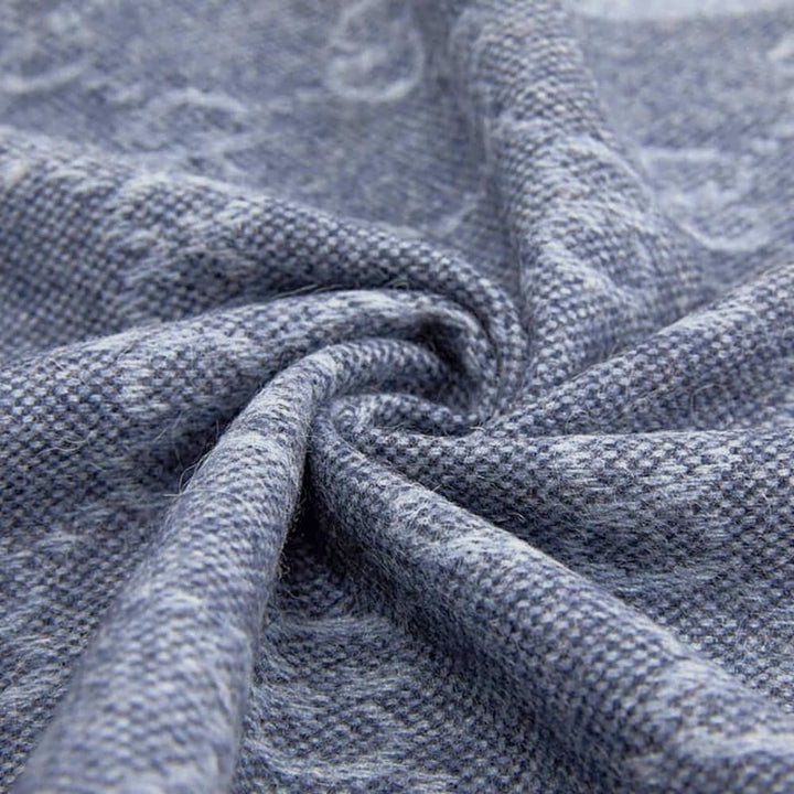 Gucci Midnight Blue Wool Scarf - Style 570603-3G200-4068 - View 4