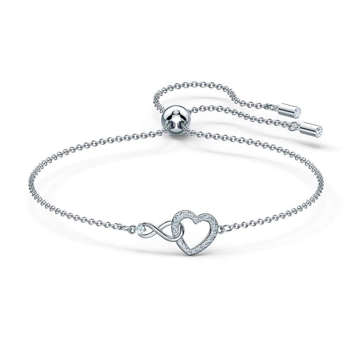 Swarovski Infinity Heart Bracelet, White 5524421 - View 1