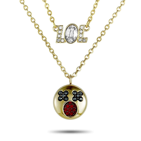 Swarovski Gold Plated LOL Emoji Pendant 5351571 - View 1