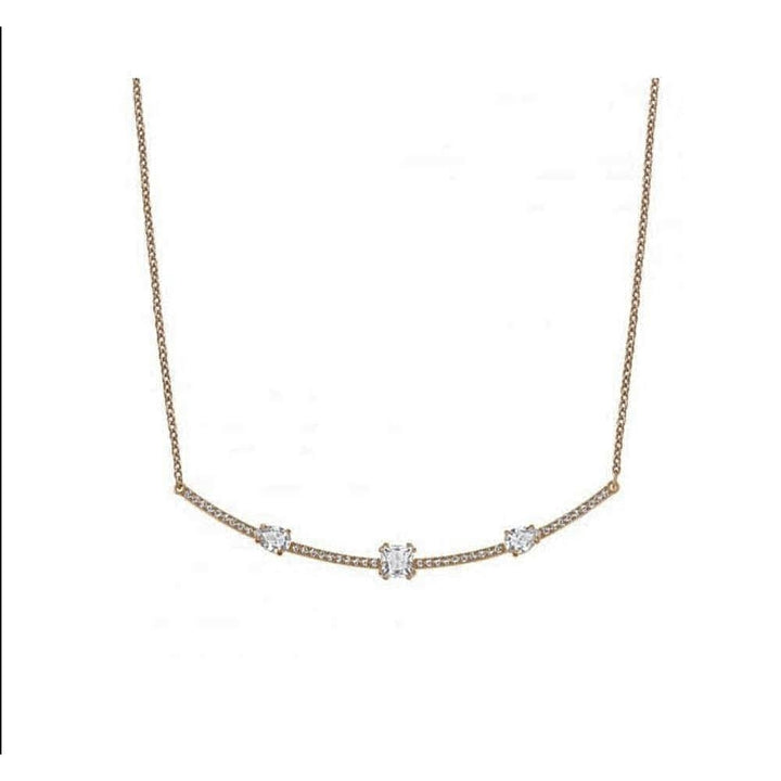 Swarovski Rose Gold Gray Crystal Necklace - Model 5290962 - View 2