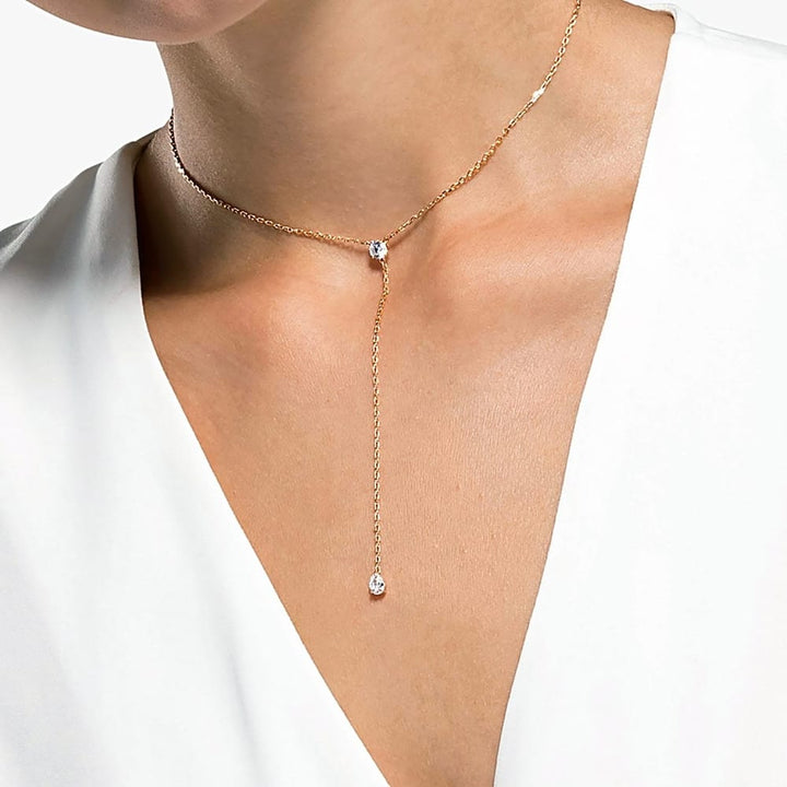 Swarovski Attract Soul Y Necklace - Sparkling White - View 3