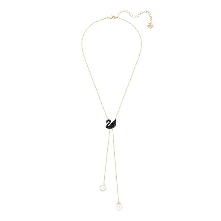 Swarovski Iconic Swan Rose Gold Y Necklace 5351806 - View 2