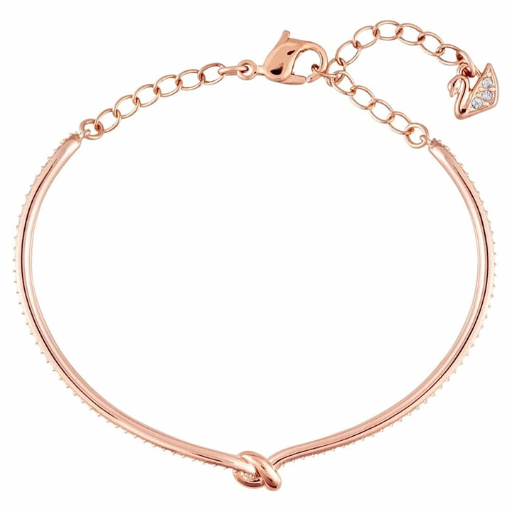 Swarovski Lifelong Knot Rose Gold Bangle - 5390818 - View 3