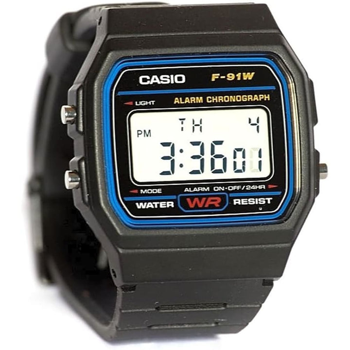 Casio F-91W-1SDG Men's Retro Digital Timepiece - View 2