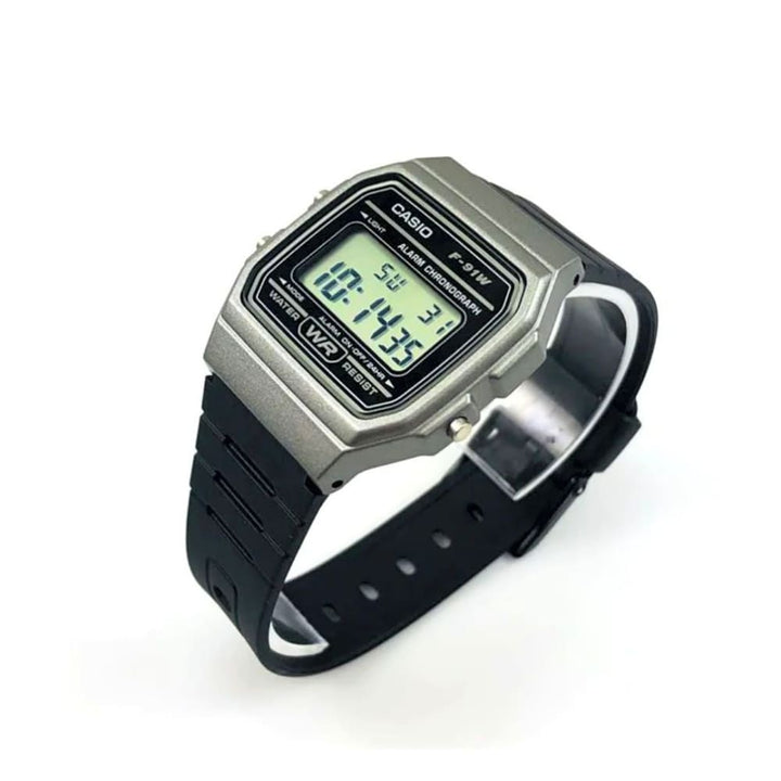 Casio F-91WM-1BDF Classic Black Digital Watch - View 3