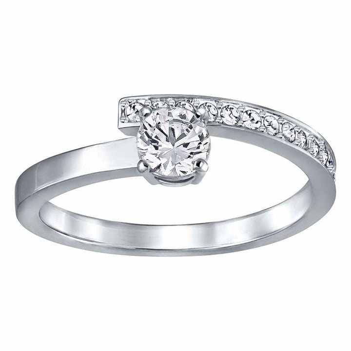 Swarovski Fresh White Crystal Ring, Rhodium Plated - 5235634 - View 1