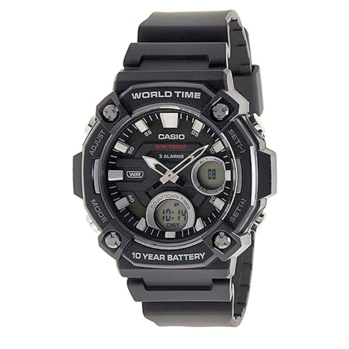 Casio AEQ-120W-1AVDF World Time 10-Year Battery Watch - View 1