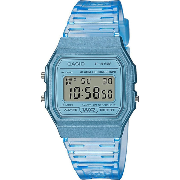 Casio Collection F-91WS-2EF Digital Watch - Blue - View 1