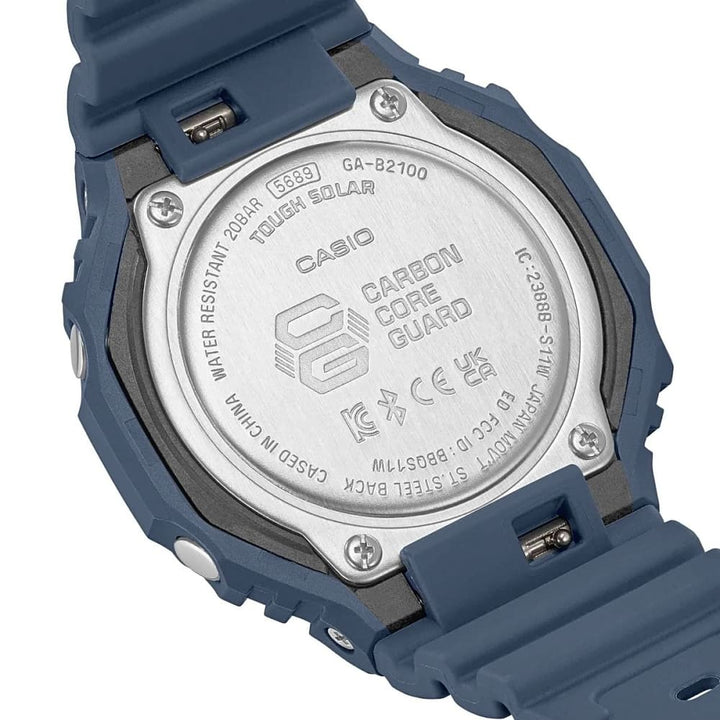 Casio G-Shock GA-B2100-2AER Blue Solar Bluetooth Watch - View 6